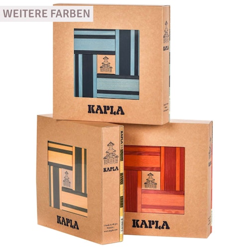 Steine Buch und Farben 40er Set (hellblau/dunkelblau)