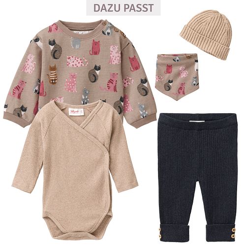 Wende Dreiecktuch Katzen beige