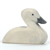 Kleiner Schwan Holzfigur 3 cm hoch