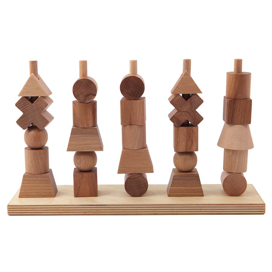 26-tlg kreatives natürliches Steckspiel