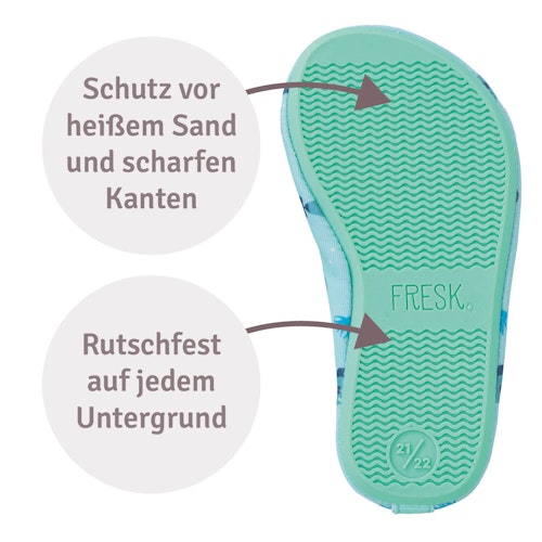 Flamingo UV Badeschuhe mit Anti-Rutsch-Sohle