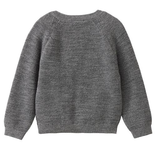 Weiche Strickjacke Knopfleiste braun