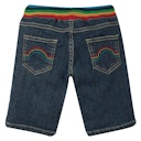 Vorschaubild Bequeme Jeansshorts mit bunten Bündchen
