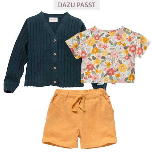 Leichte Musselin Shorts honiggelb