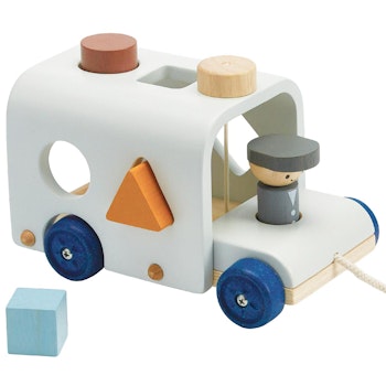 Sortier- & Steckspiel Bus aus Holz ab 12 Monaten