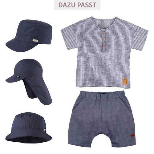 Leichte Popeline Sommermütze uni