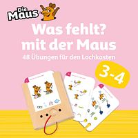 Was fehlt? Kartensatz mit der Maus ab 3-4 Jahren (ohne Lochkasten)