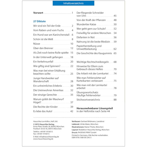 Diktat Übungstexte – Deutsch Übungsheft 5. bis 6. Klasse