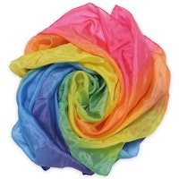 Großes Regenbogen-Farbentuch (86 x 86 cm)