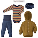 Vorschaubild Baby Body langarm Wolle Seide