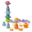 Vorschaubild 24 Bauringe Holzringe pastell