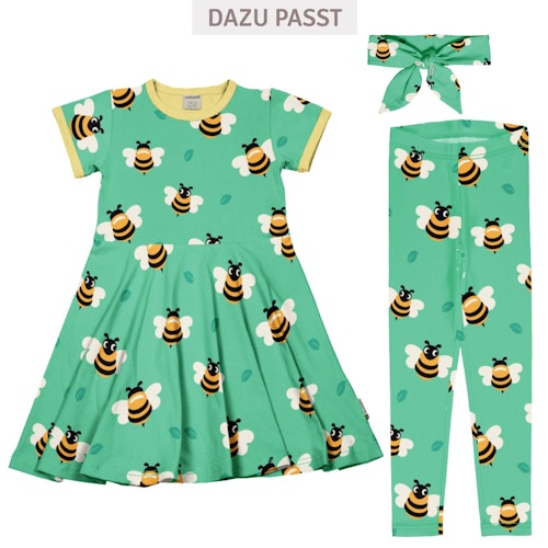 Flatterkleid kurzarm mit Alloverprint 