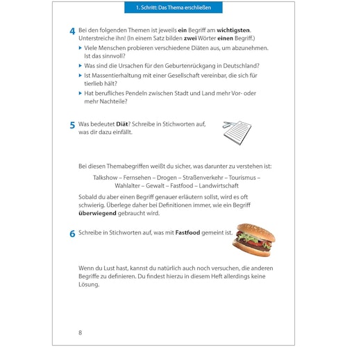 Übungsheft Aufsatz „Erörterung“ 8. bis 11. Klasse