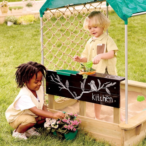 All-in-One Sandkasten-Set mit 8 Elementen