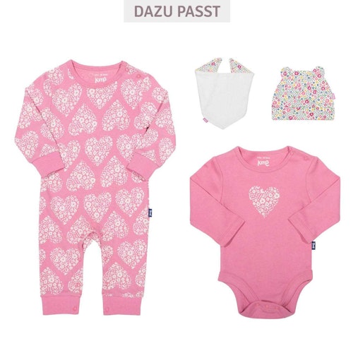 Babystrampler Herz-Motive
