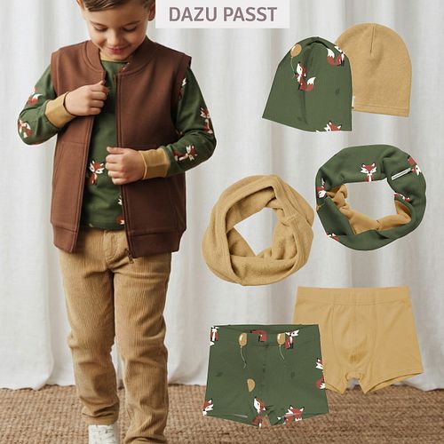 Sweat Weste uni braun