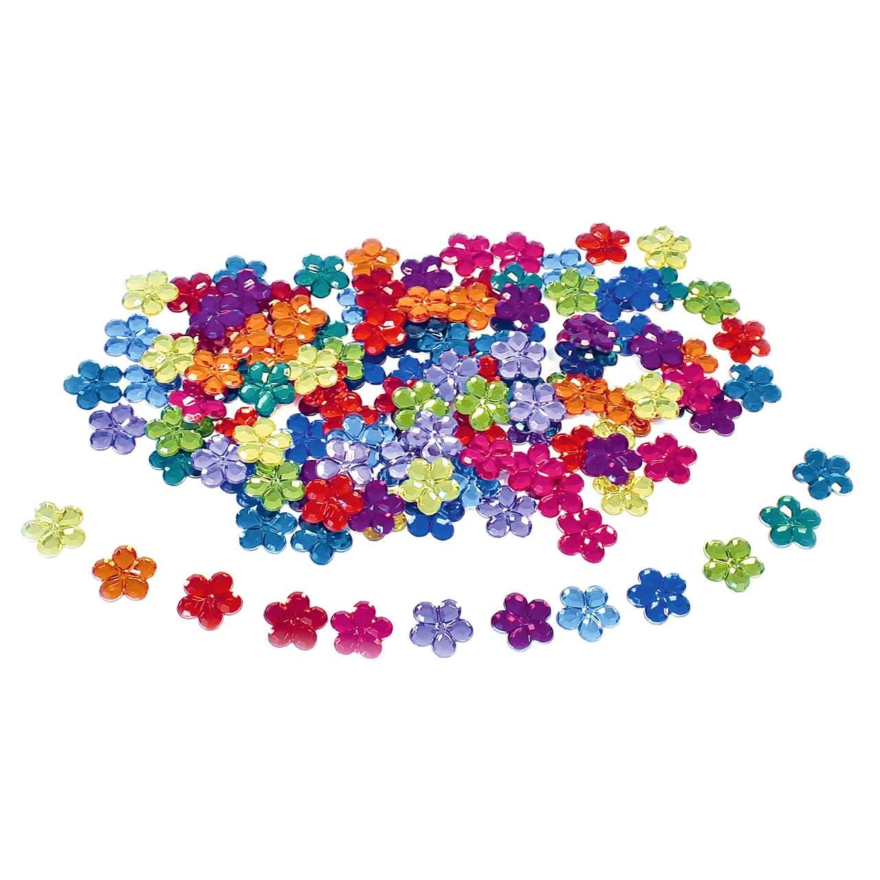 120 Blumen Funkelsteine zum Legen, Sortieren und Basteln