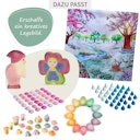 Vorschaubild Spieltuch Bio-Baumwolle Ostern Waldlichtung 100 x 100 cm