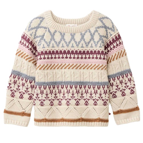 Gemusterter Strickpullover
