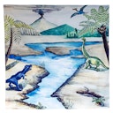 Vorschaubild Spieltuch Bio-Baumwolle Dinos 100 x 100 cm