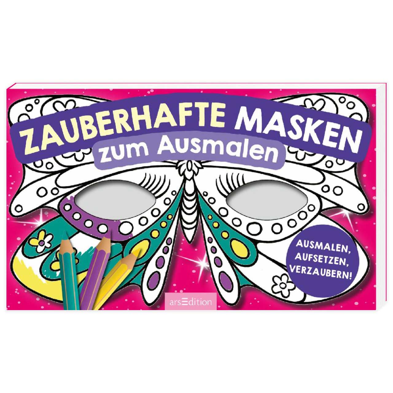 Zauberhafte Masken zum Ausmalen