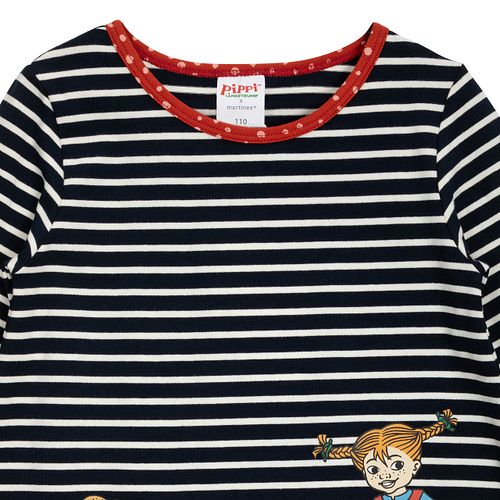 Kleid Pippi Langstrumpf langarm Motiv