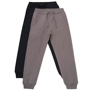 Jogginghose Doppelpack uni schwarz-taube
