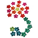 Vorschaubild Blumen Funkelsteine 60 Stück