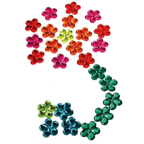 Blumen Funkelsteine 60 Stück