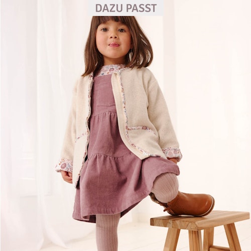 Festes Feincord Latzkleid