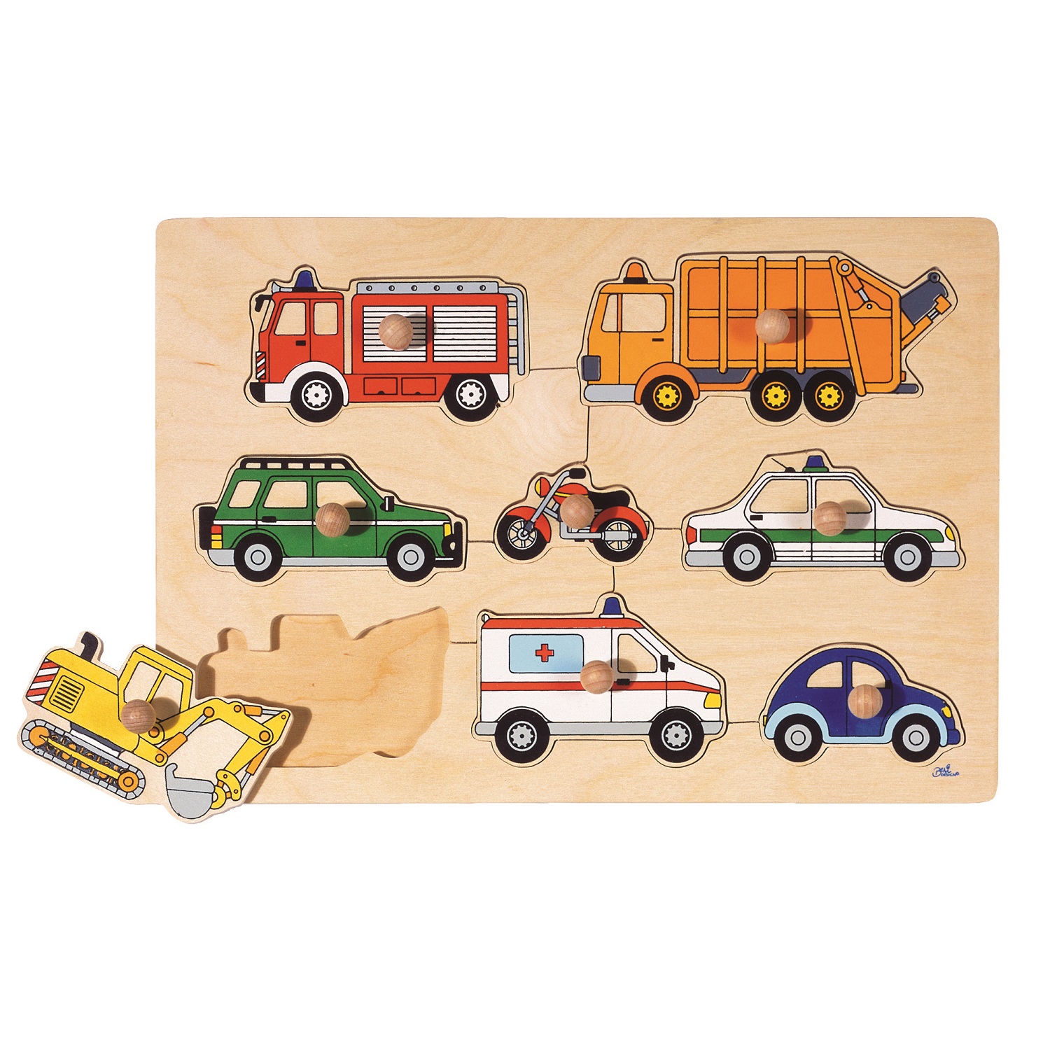 Steckpuzzle Fahrzeuge - 8 tlg