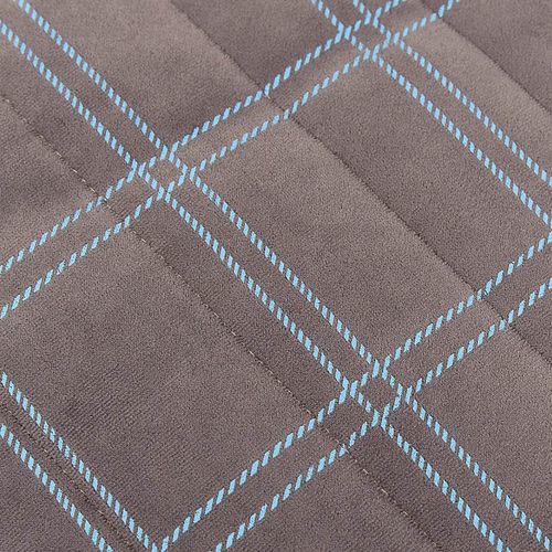 Samt Sitzsack für Kinder grau-blau - 119 x 52 x 70 cm
