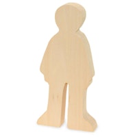 Schnitzrohling Holzfigur- Junge
