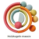 Vorschaubild Holzkugeln Massiv 6 Stück pastell