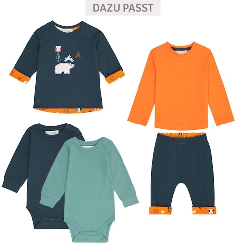 Robustes Langarmshirt uni