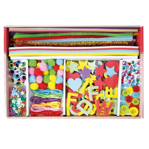 Bastelkoffer pink 400 Teile ab 5 Jahren