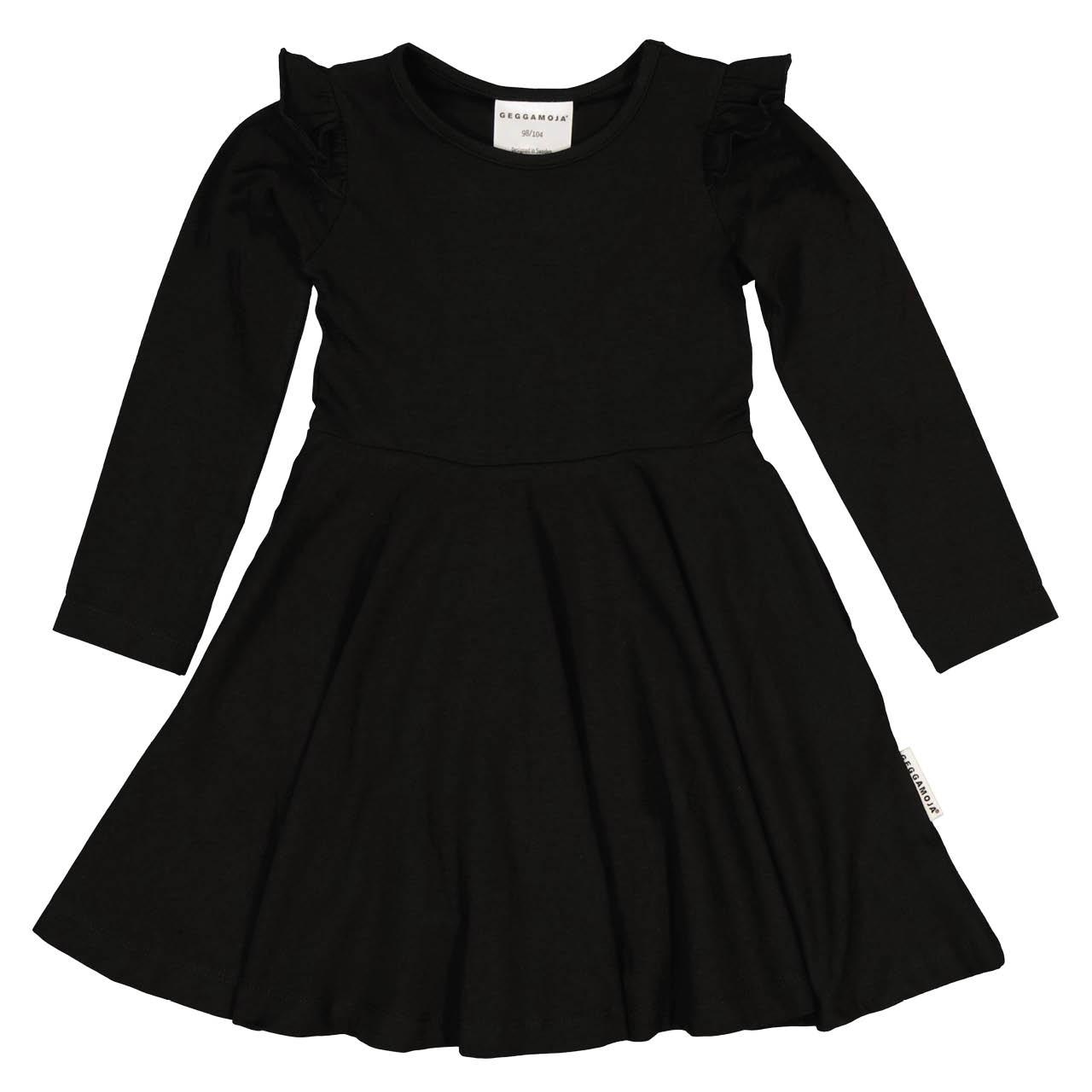 Ausgestelltes Kleid mit Volantärmeln
