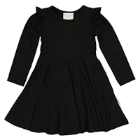 Ausgestelltes Kleid mit Volantärmeln
