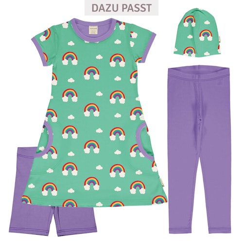 Kurzarm Kleid mit Alloverprint 