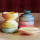 Vorschaubild  Stapelstein® Spring Special Rainbow Set pastel, Balanceboard + gratis Mini