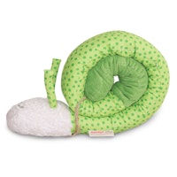 Puckschnecke Babynest grün Punkte Pucki klein 108 cm