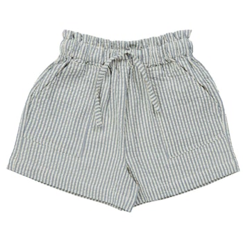Strukturierte Shorts blaugrau gestreift