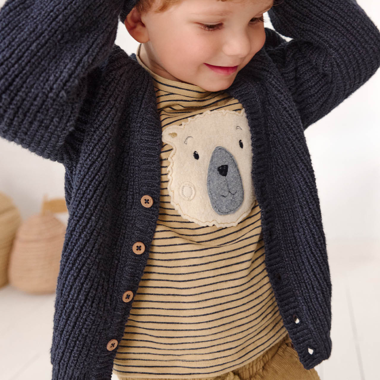 Jersey Langarmshirt Eisbär und Pinguine