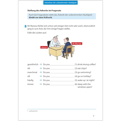 Übungsheft Englisch Wichtige Grammatikbereiche 6. Klasse