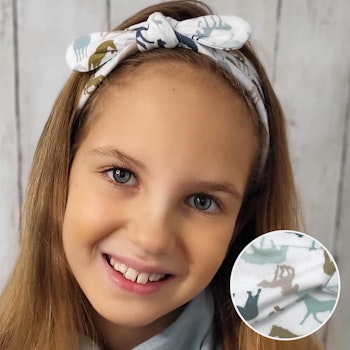 Elastisches Haarband Jersey pastell rosa