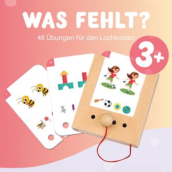 Was fehlt? Kartensatz ab 3 Jahren (ohne Lochkasten)