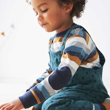 Langarmshirt mit Patches gestreift