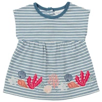 Kurzarm Shirt-Tunika Streifen