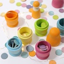 Vorschaubild 120 Konfettitaler pastell Kindergeburtstags Deko