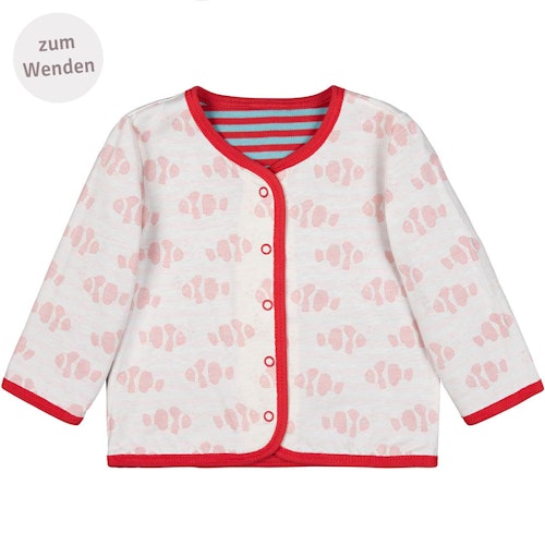 Gestreifte Wendejacke